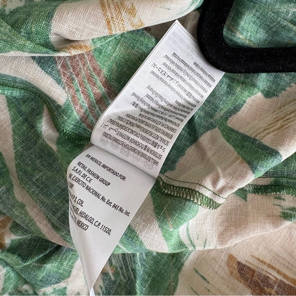 NWOT Farm Rio Beige Tropical Isla Lenzing™ Ecovero™ Euroflax™ Maxi Dress S - Picture 16 of 16